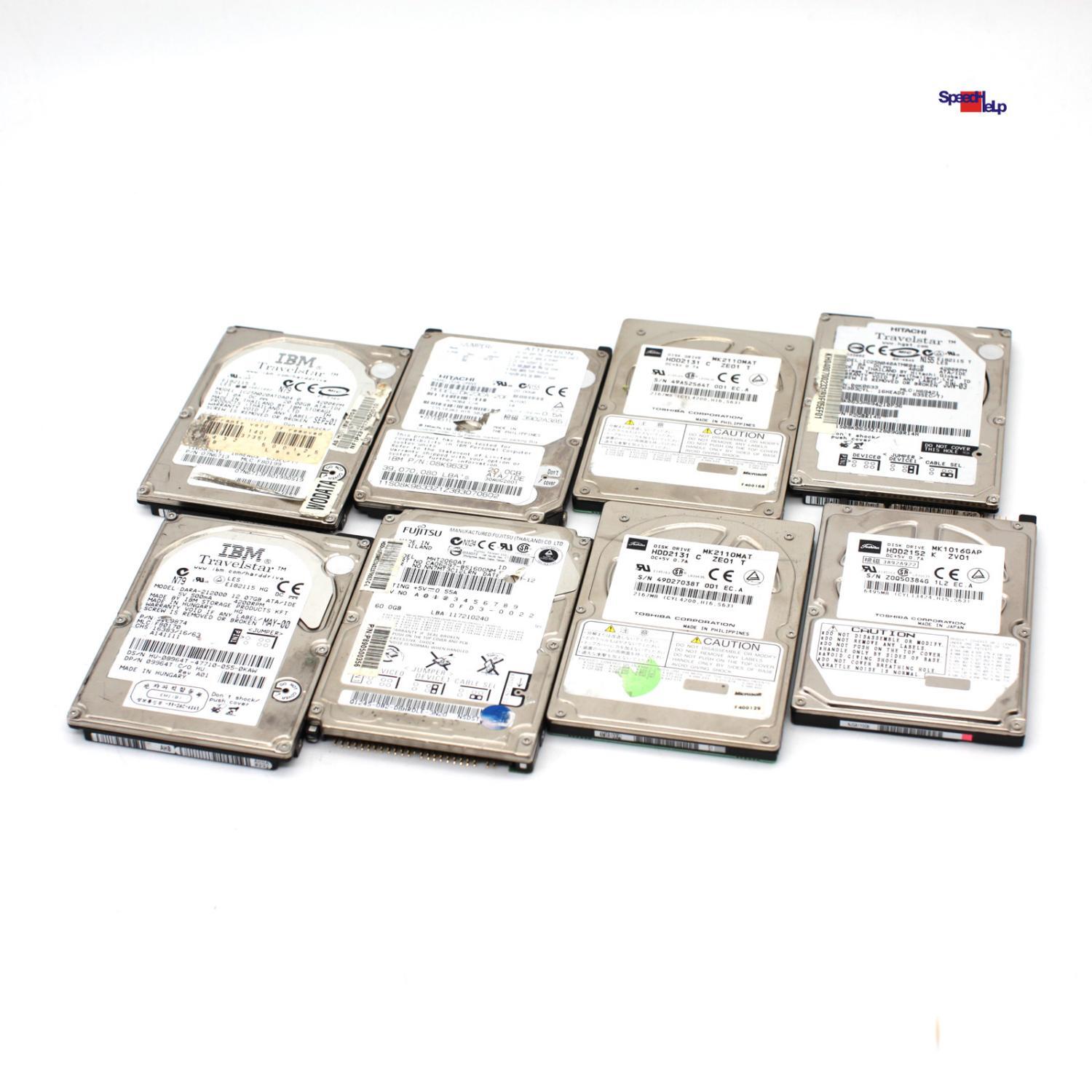 8x Pack ATA 44-Pin Notebook HDD 2.5" Drive Laptop Hard Disk IDE