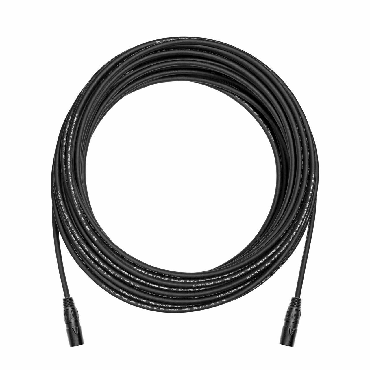 100 ft SUPER CAT5E Tactical Shielded Ethernet RJ45 Digital Audio Cable Snake 