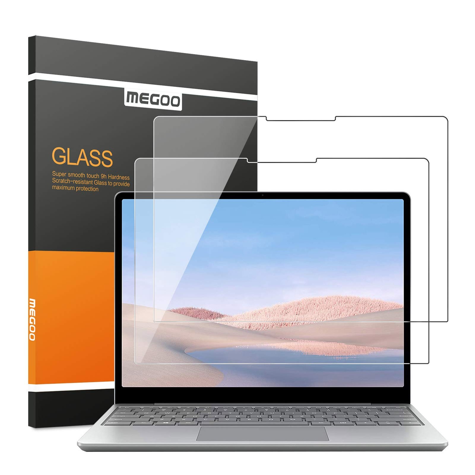 2 Pack Surface Laptop Go 3/2/1 12.4" Screen Protector - Tempered Glass
