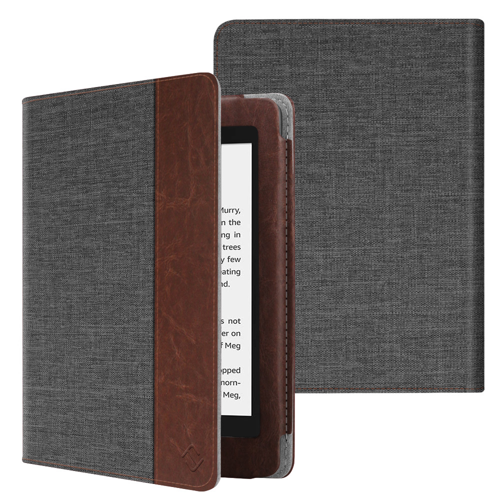 For All-New Amazon Kindle Paperwhite 10th Gen 2018 PU Leather Folio Case Cover