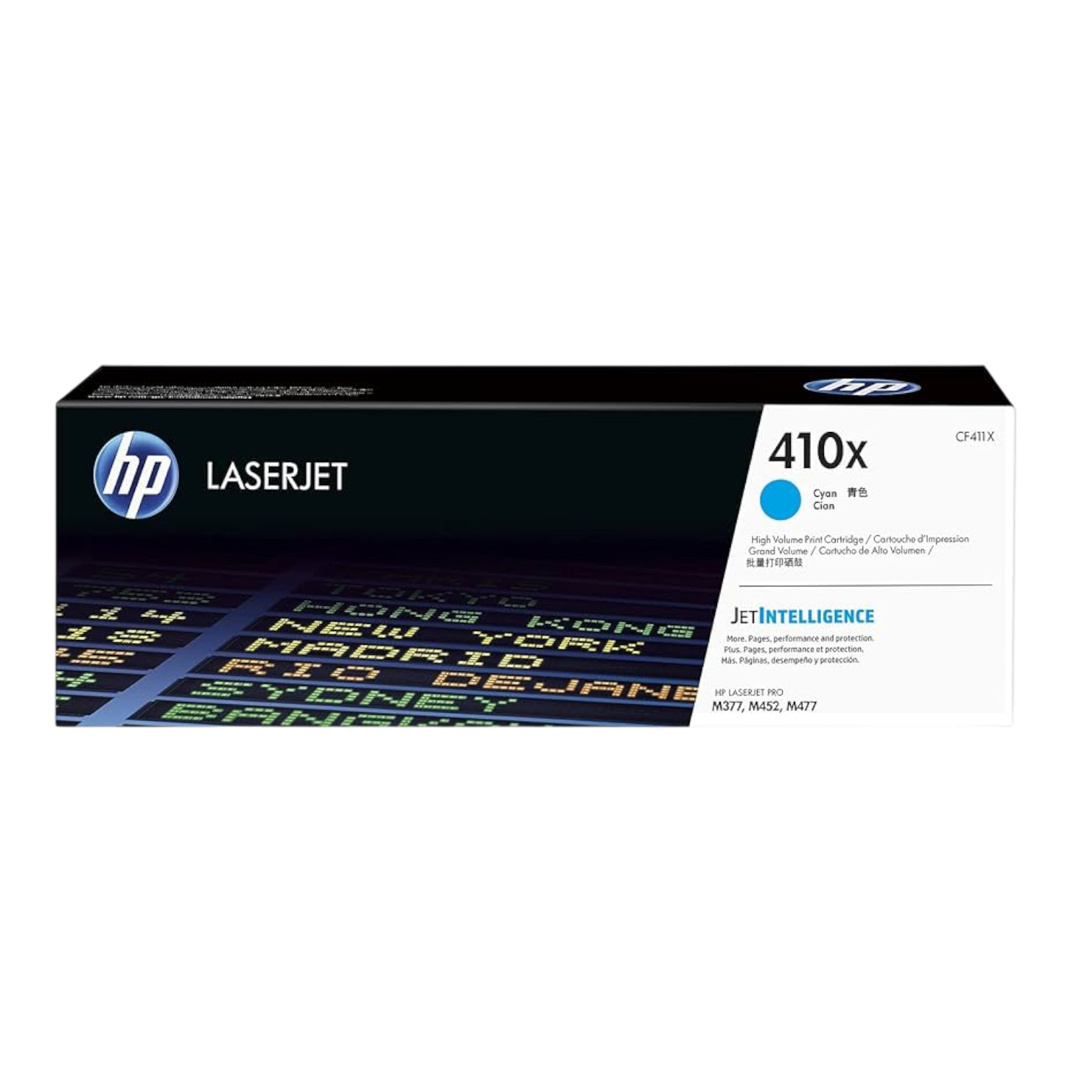 New Open Box HP 410X Cyan Original LaserJet Toner Cartridge, CF411X