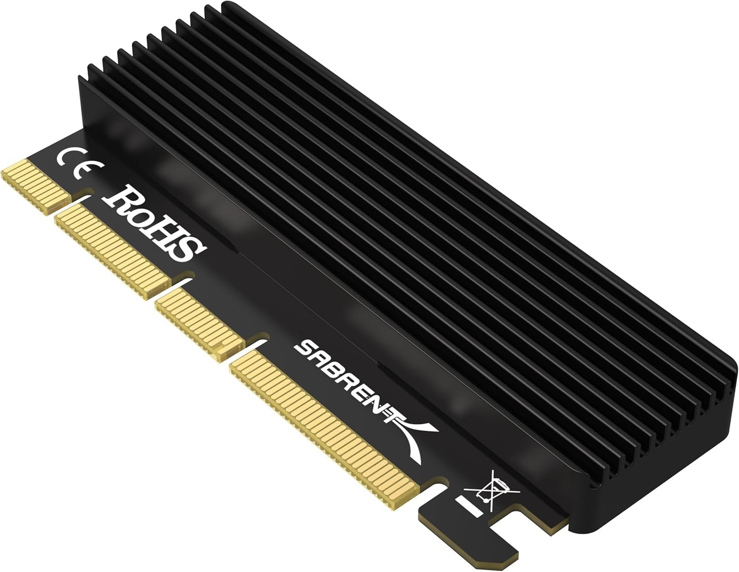 M 2 NVMe SSD to PCIe X16/X8/X4 Adapter Card Heatsink Aluminum easy install