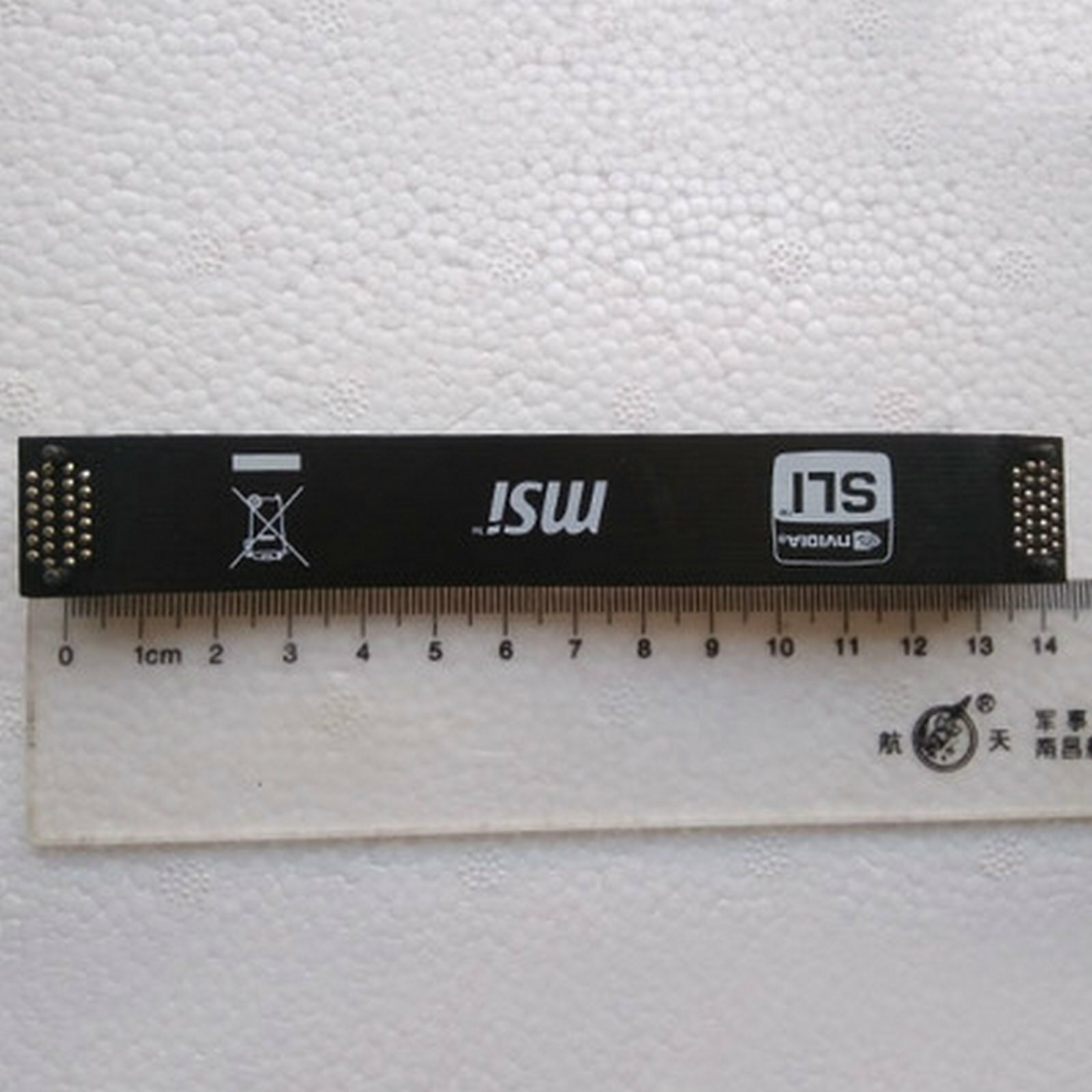 1pcs New SLI Bridge Flex Cable 140mm 2 WAYS For MSI NVIDIA Video Card Connector