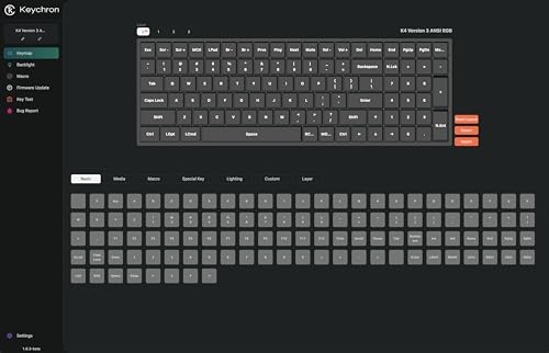 RED SWITCH - KEYCHRON K4 QMK WIRELESS CUSTOM MECHANICAL KEYBOARD, 96% LAYOUT