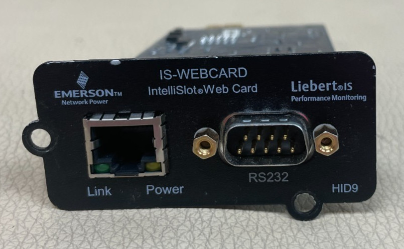 Emerson Liebert IS-WEBCARD IntelliSlot Web Management Card 417771G