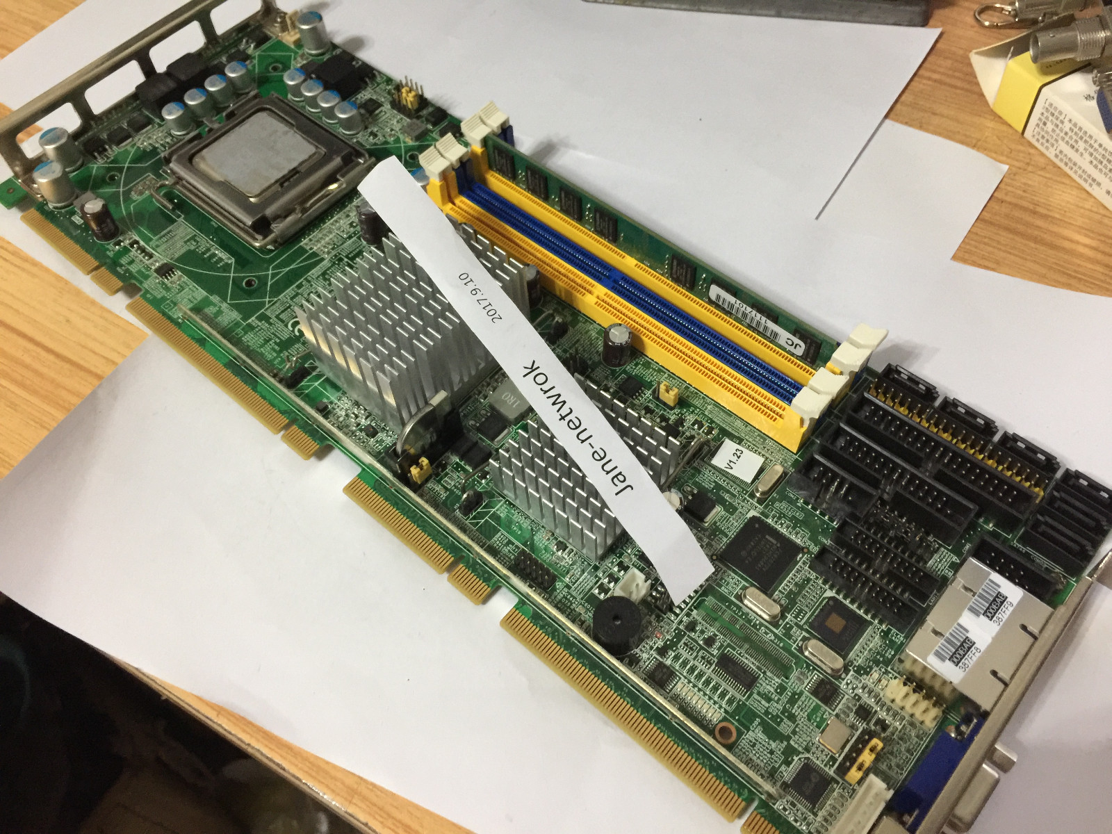 1PCS USED PCE-5124 REV A1 with CPU and RAM via DHL or Fedex shipping