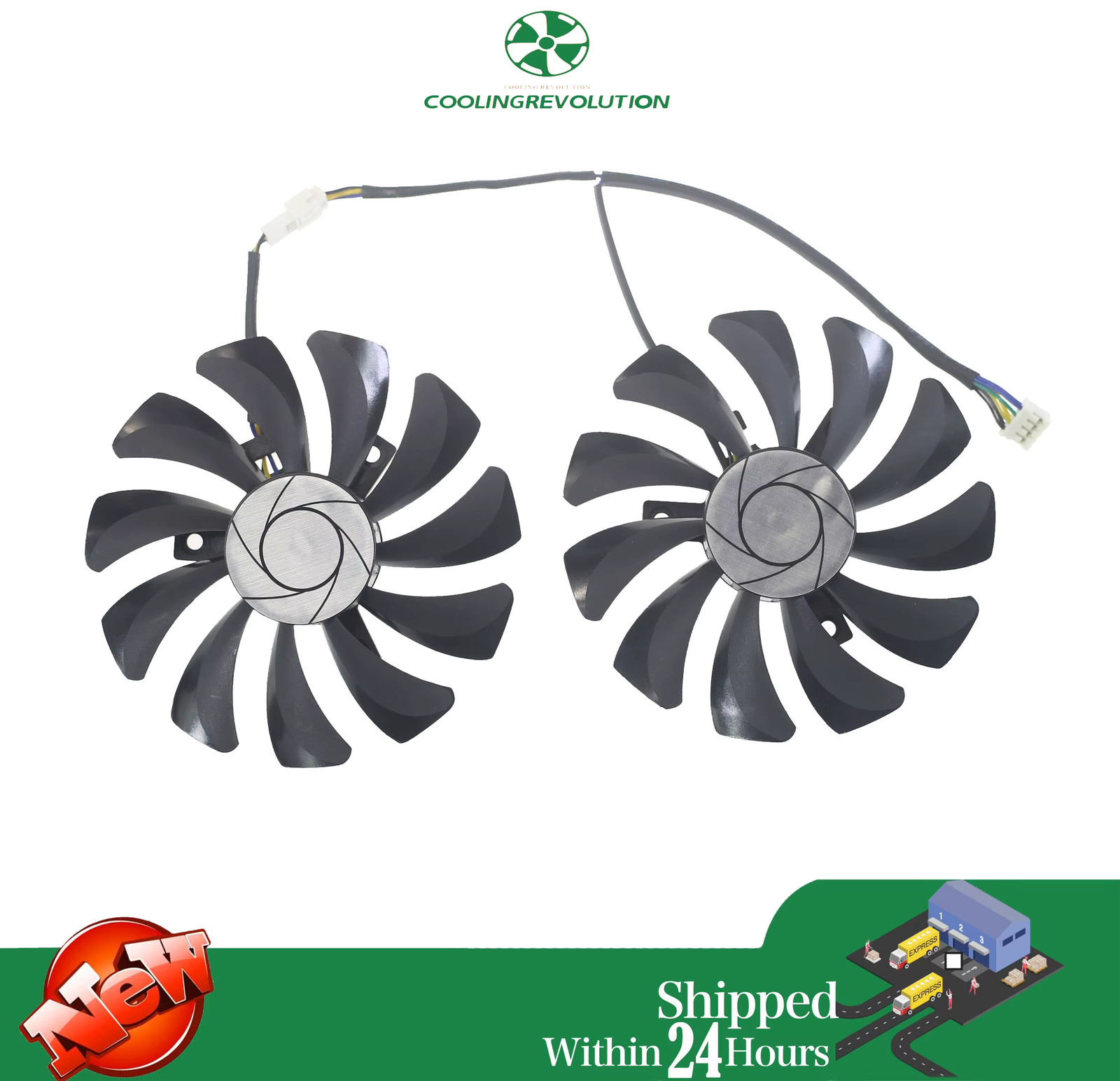 85MM Graphics Card Cooling Fan 4-Pin Replacement for GTX 1060 GTX 960 P106-100