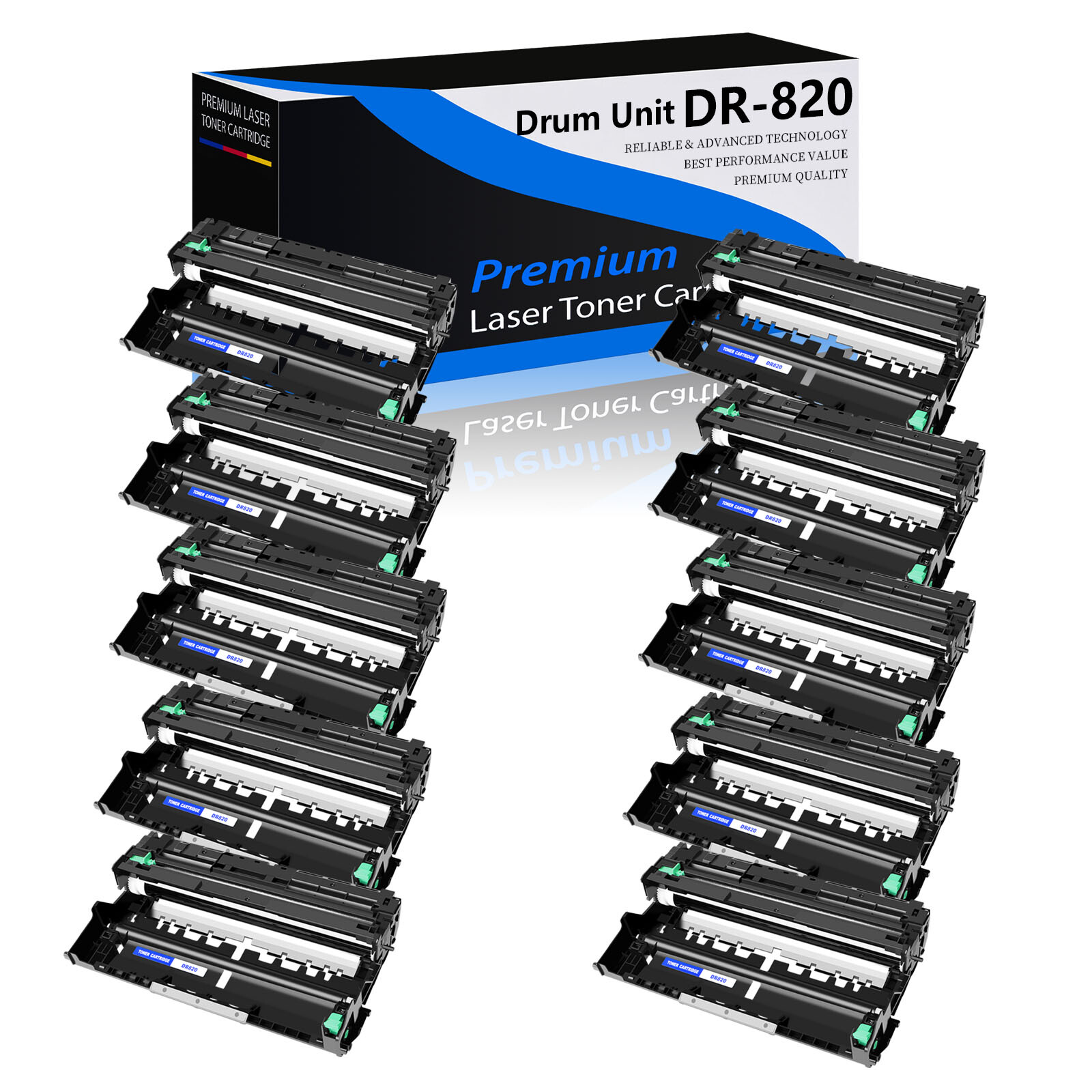 10PACK DR820 Drum Unit for Brother HL-L5100DN HL-L6250DW MFC-L5700DW MFC-L5900DW