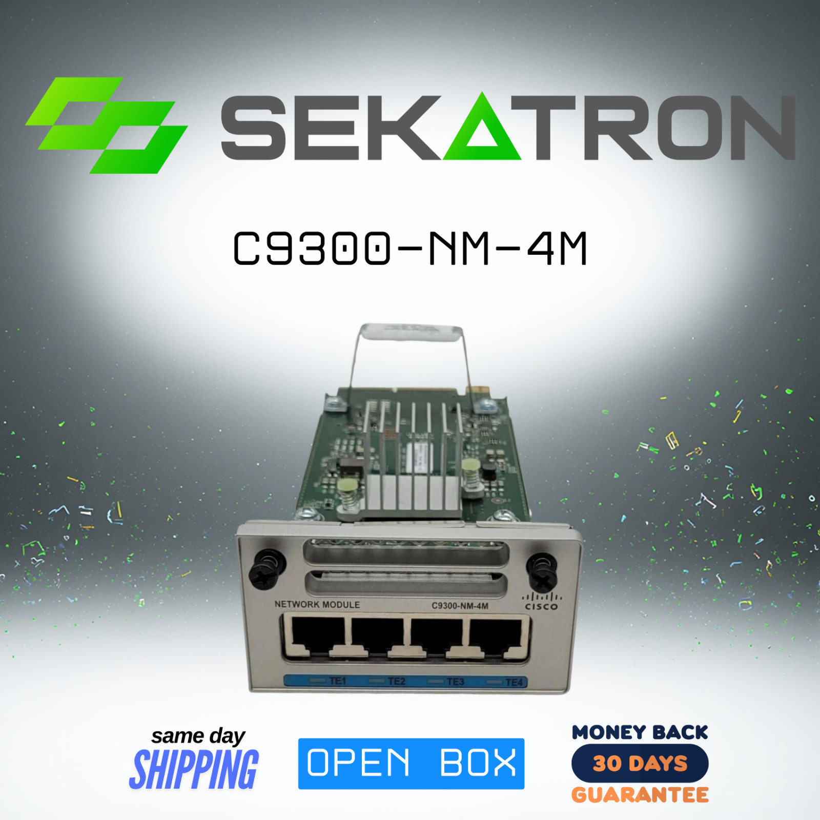 🧩 Cisco Refresh C9300-NM-4M 4-Port 10G Multigigabit Copper Network Module ⚡