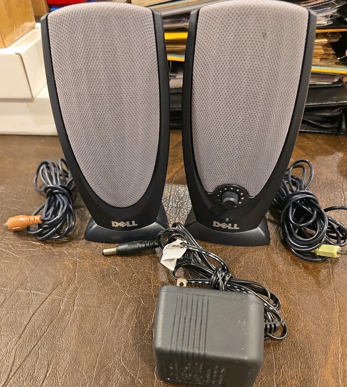 Dell A215 computer speakers with power adapter. Tested and working great