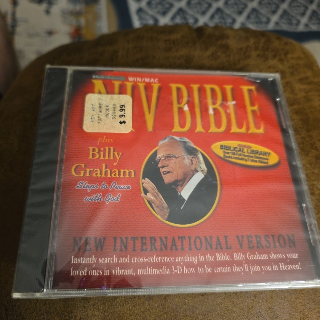 NEW NIV Bible Billy Graham CD Software New International Version Win/Mac Sealed