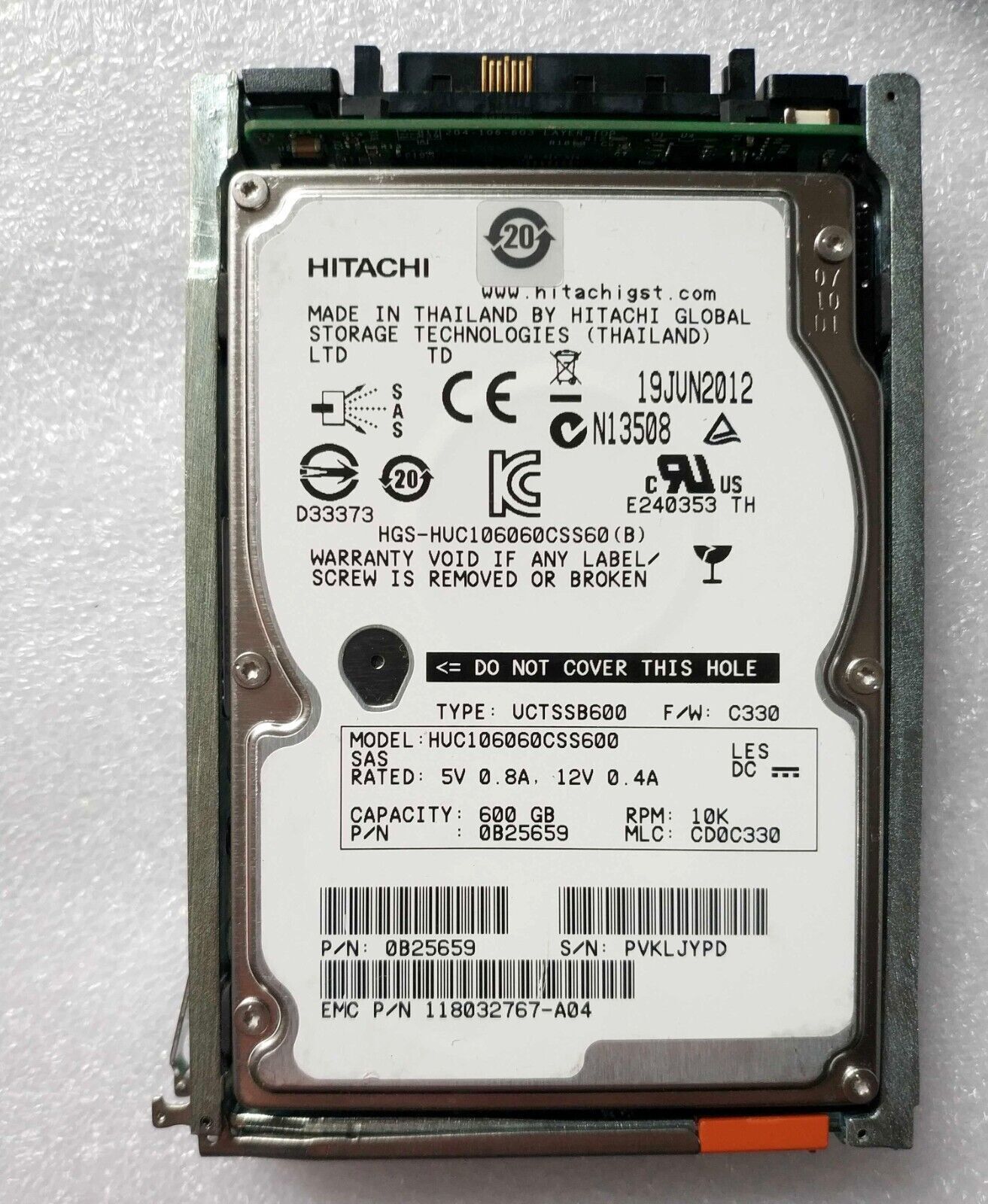 FOR EMC V4-2S10-600U 600GB 10K RPM SAS SFF 2.5" VNX5200 5400 5600 Hard Drives