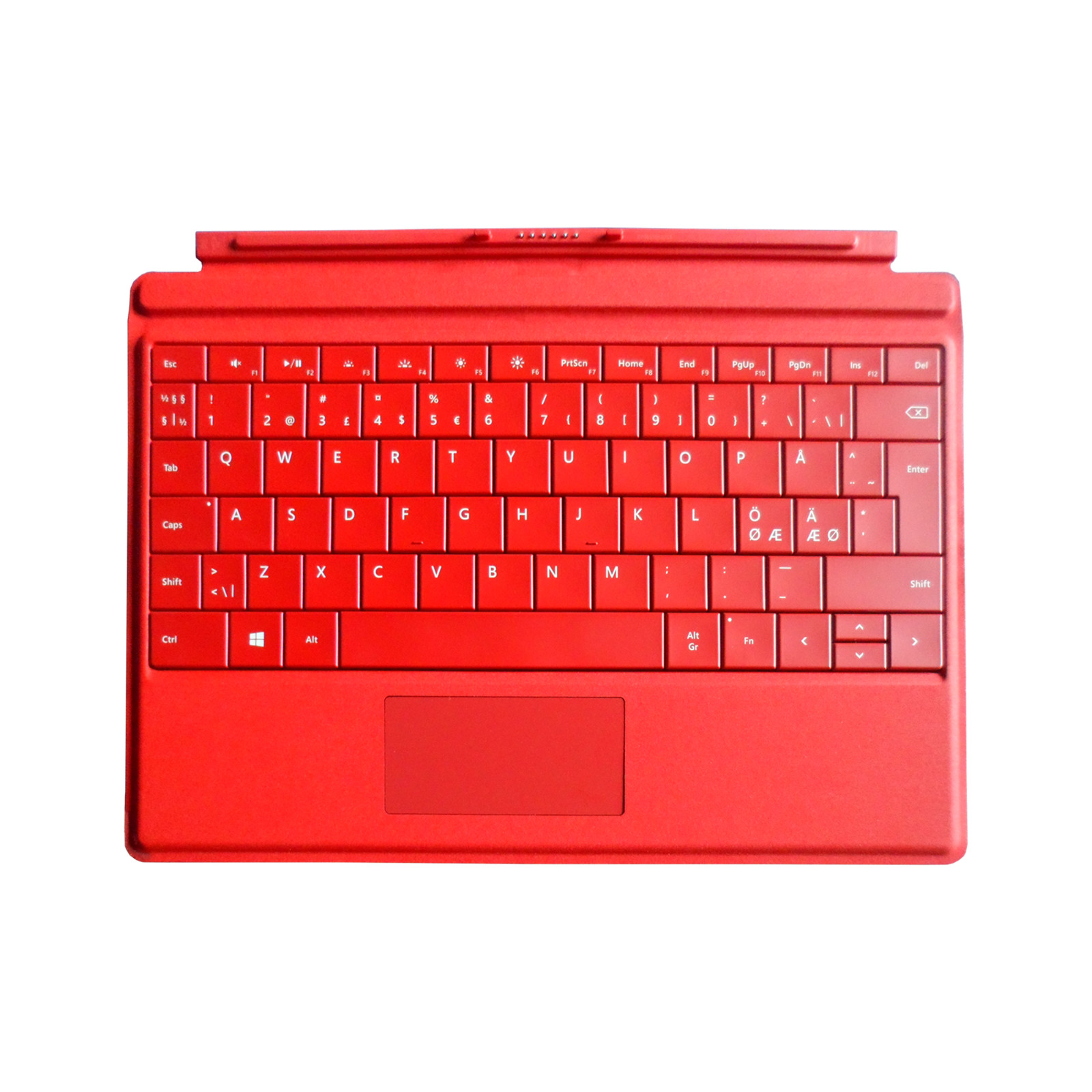 Microsoft Surface 3 Type (ONLY) Cover | QWERTY Keyboard | Red | US/Nordic Layout