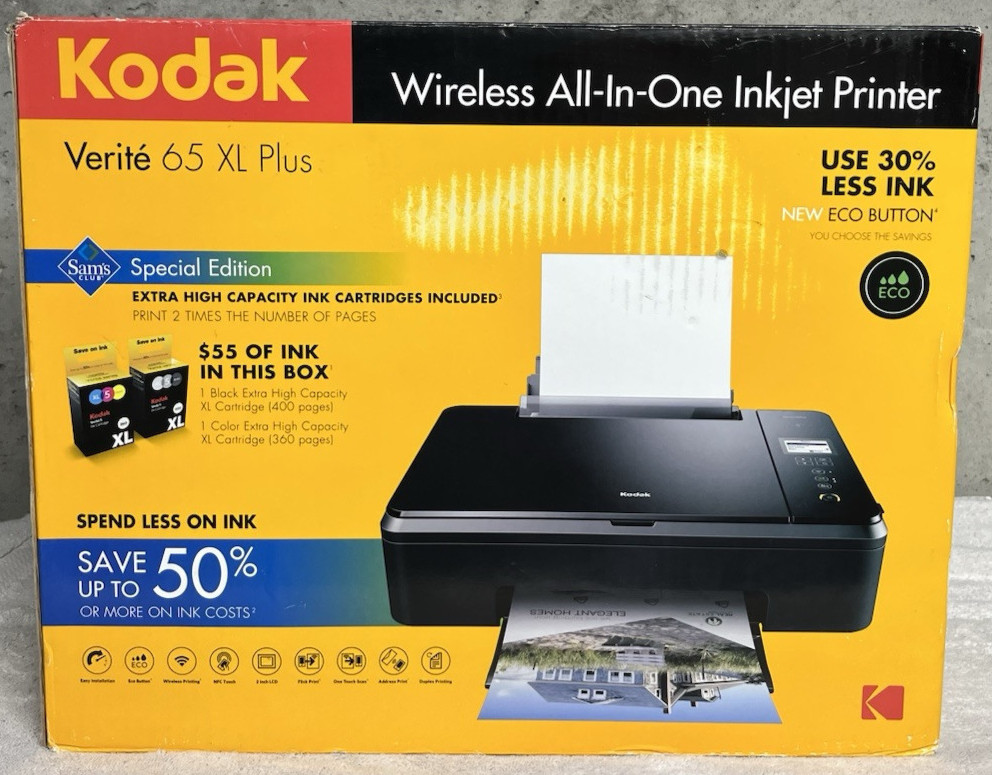 Kodak Verite 65 XL Plus Printer Wireless All In One Inkjet Printer Special Ed.