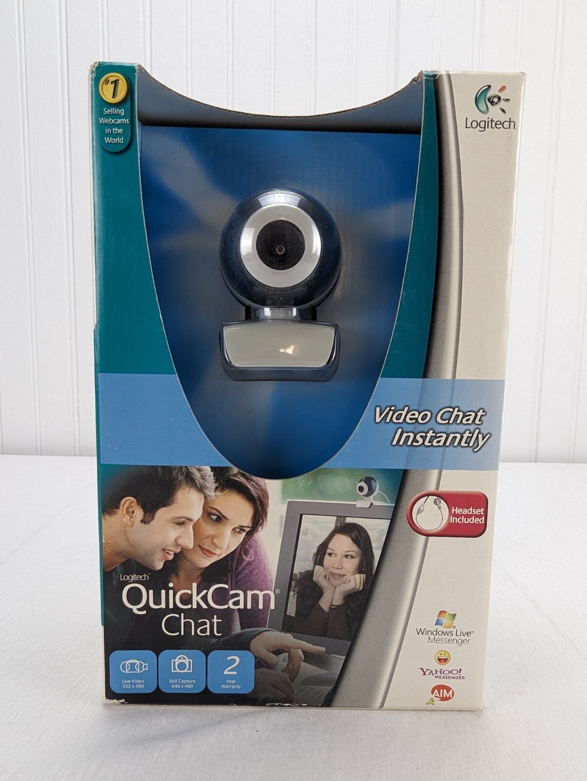 Logitech QuickCam Chat Headset Included Webcam New in Sealed Box 2006