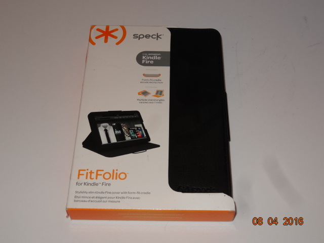 Speck - FitFolio Case for Kindle Fire - Black Model: SPK-A1726