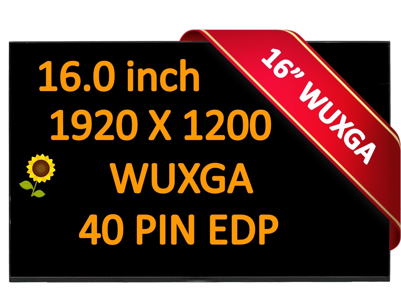 N160JME-GEK C1 Rev B1 16" Laptop LCD Screen 1920*1200 165Hz 40Pin 300 cd/m²