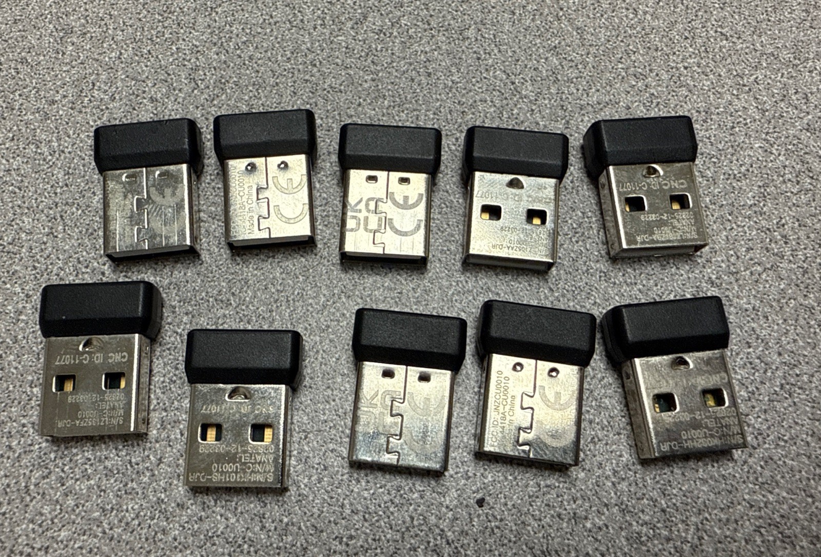 10x Genuine OEM Logitech Nano Receiver USB Dongle (C-U0010)