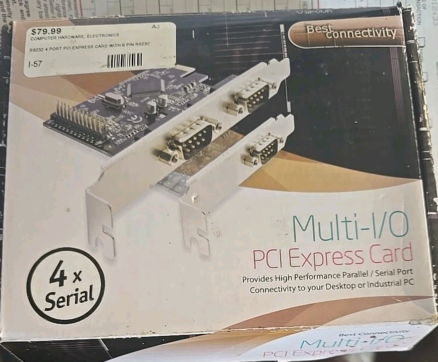 Syba SD-PEX15011 4 Port DB9 Serial RS-232 PCI-e 1.0 x1 Card