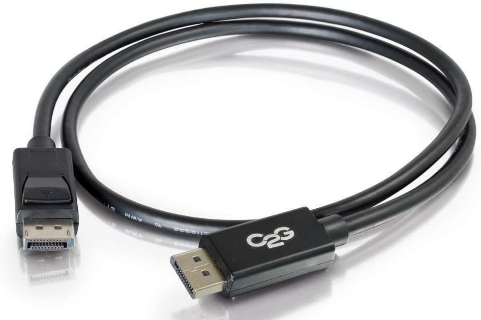 DisplayPort Male to Male Cable - 6 Foot Digital Display Cable, 8k UHD -C2G 54401