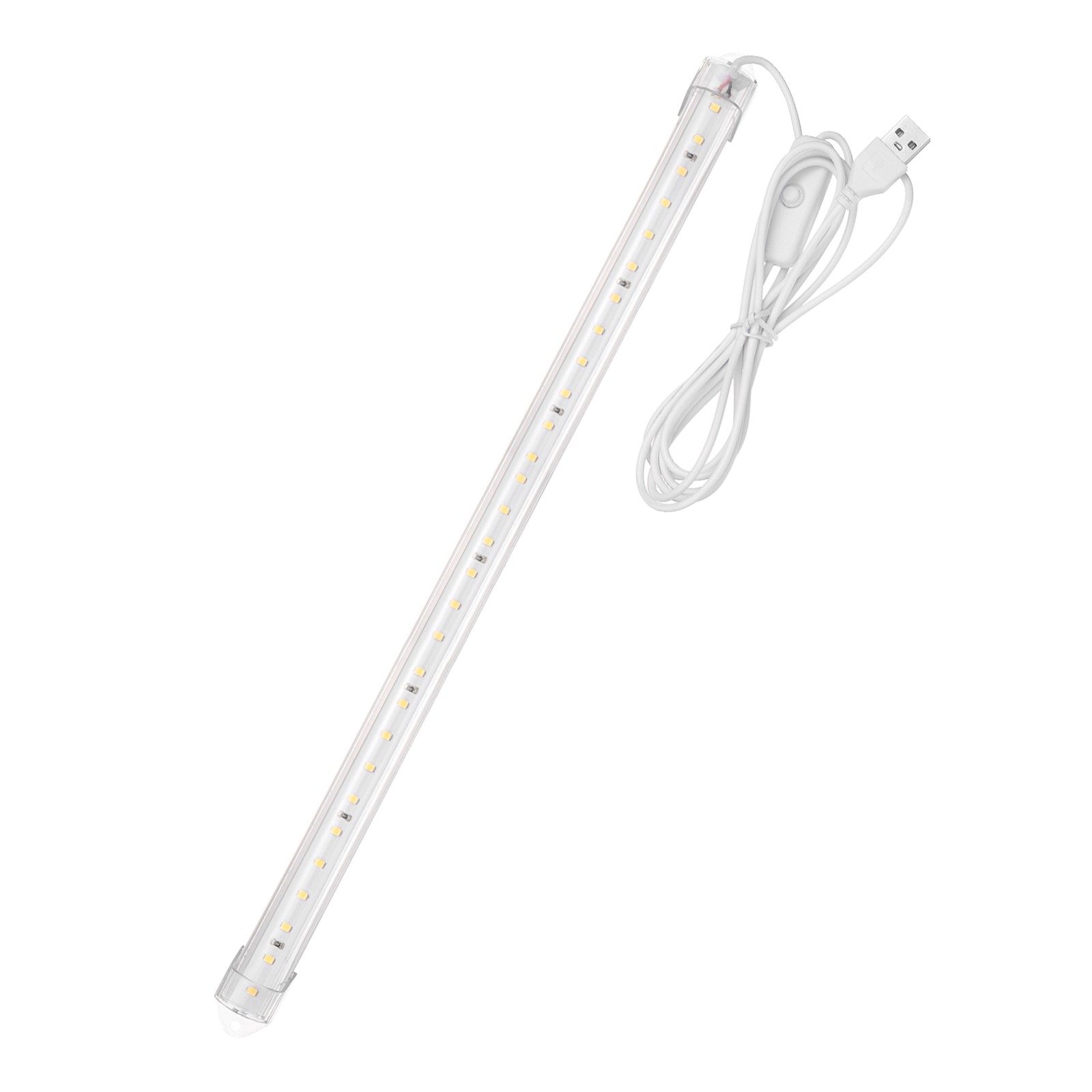 3D Printer LED Light Strip, 350mm/14" USB LED Bar(Clear Cover, Pure White Light)