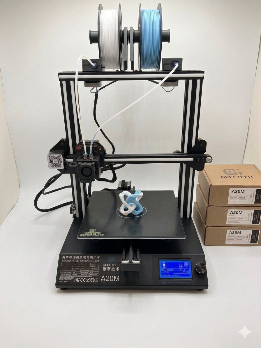 Geeetech A20M Dual Extruder 3D Printer Mix-Color Filament Prusa DIY Desktop