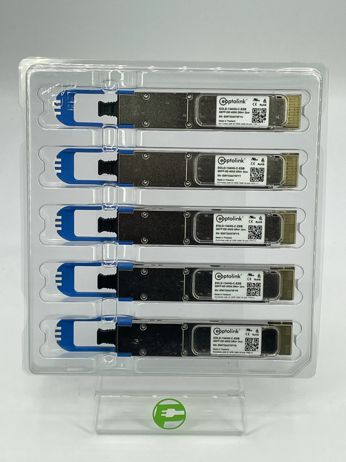Eoptolink Eold-134hg-C-Eab Optical Transceiver Module QSFP-DD400GDR4+2KM 5 Pack