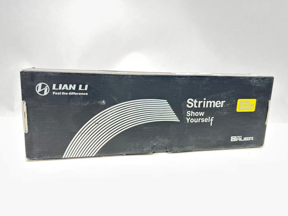 Lian Li Strimer 24-Pin RGB PSU Extension Cable Black ARGB Motherboard ATX