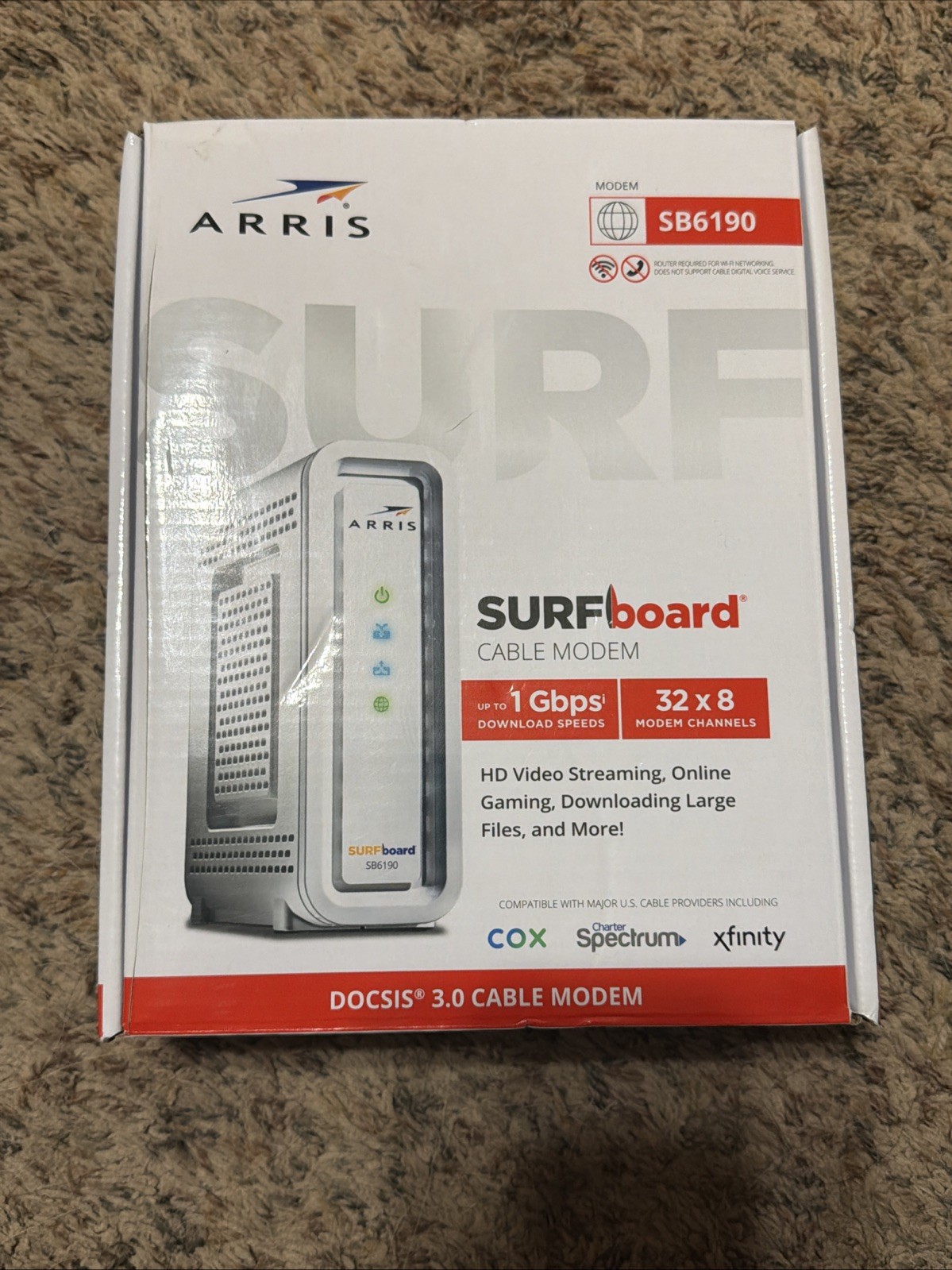 ARRIS SURFboard DOCSIS 3.0 Cable Modem - SB6190
