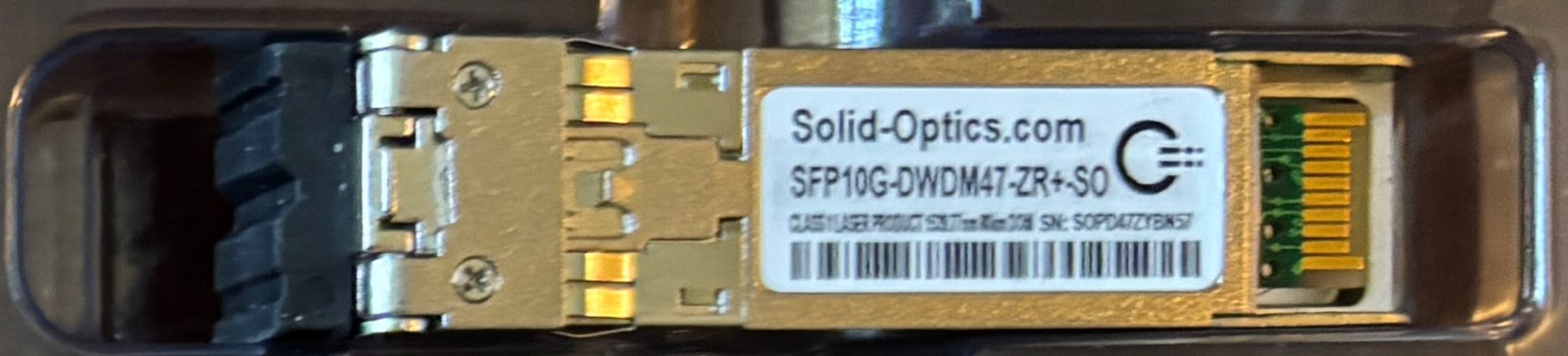 Solid Optics 10G DWDM (ch 47) SFP 80km transceiver for Cisco SFP10G-DWDM47-ZR-SO