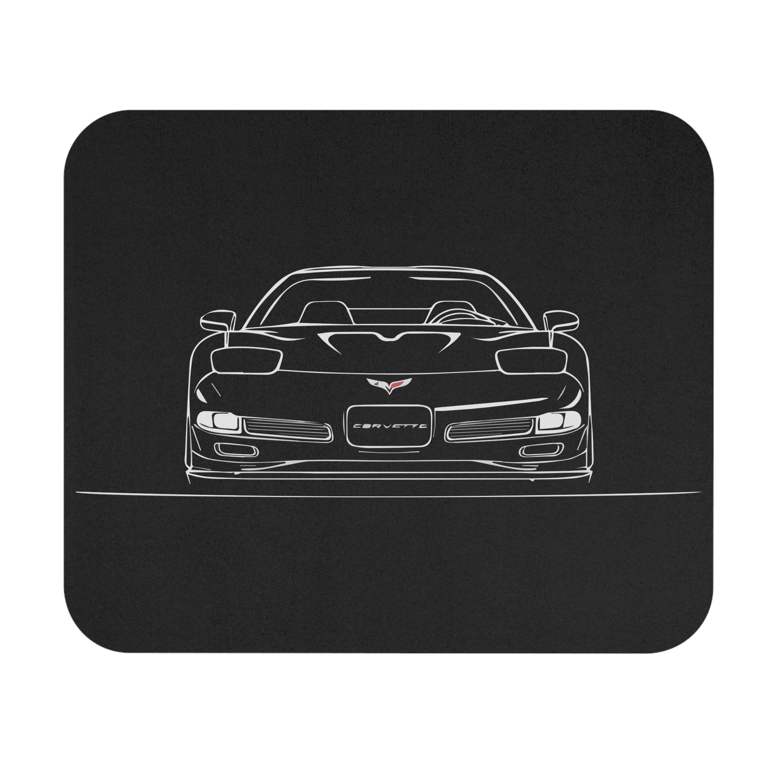 C5 Corvette Mouse Pad 1997-2004 Front View Chevy Desk Mat