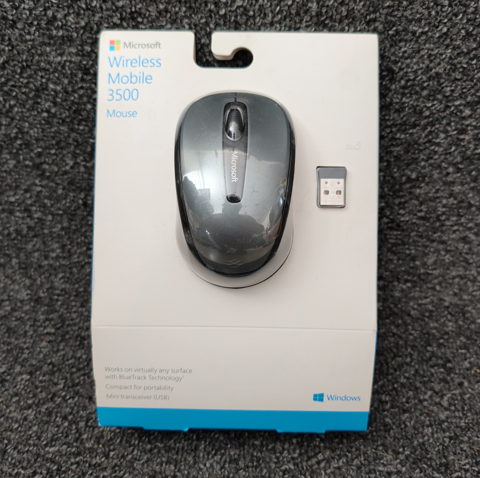 New Microsoft Wireless Mobile Mouse 3500 BlueTrack Technology USB GMF-00010