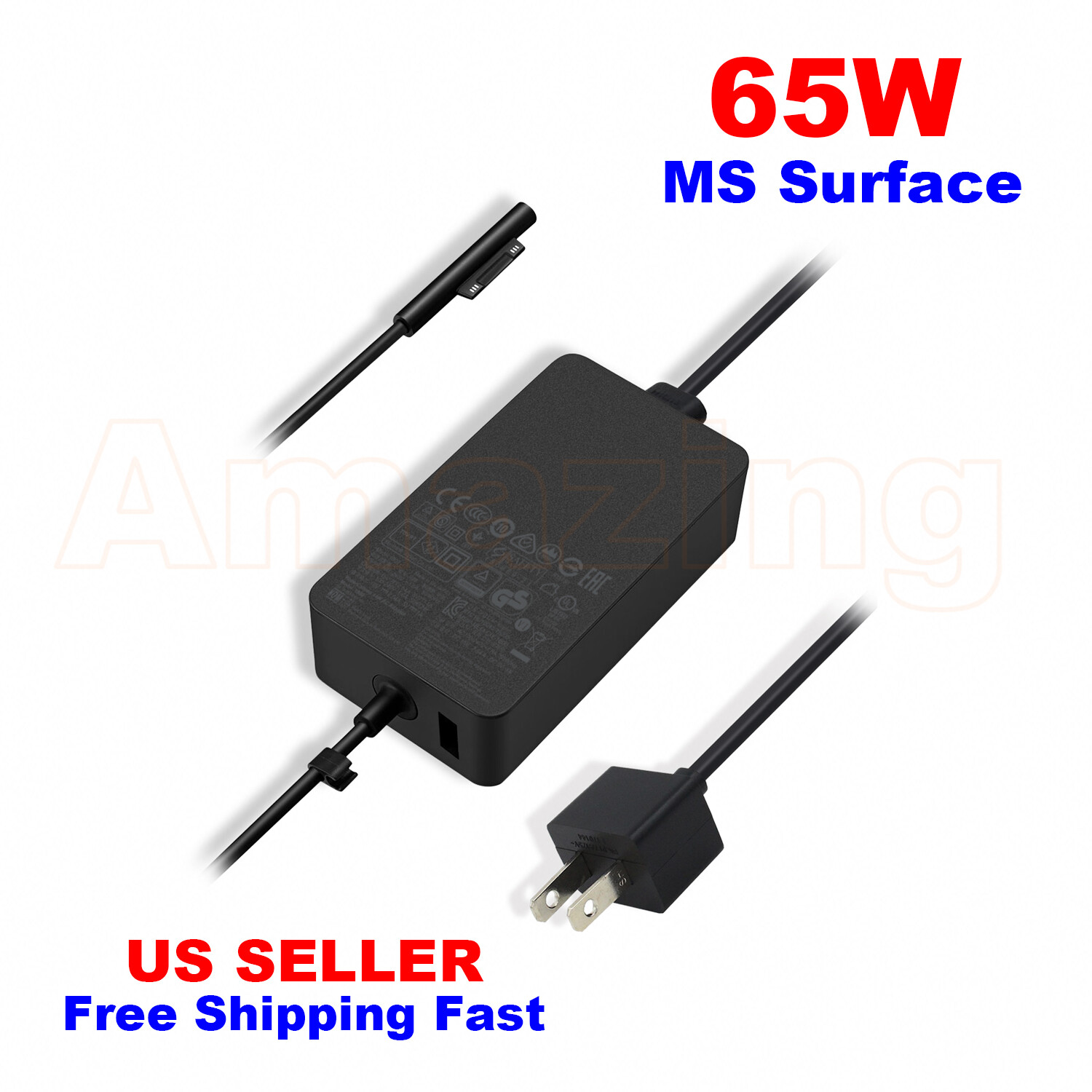 NEW Microsoft Surface Pro X 8 7 6 5 4 3 Laptop Charger 127W 102W 65W 44W 36W 24W