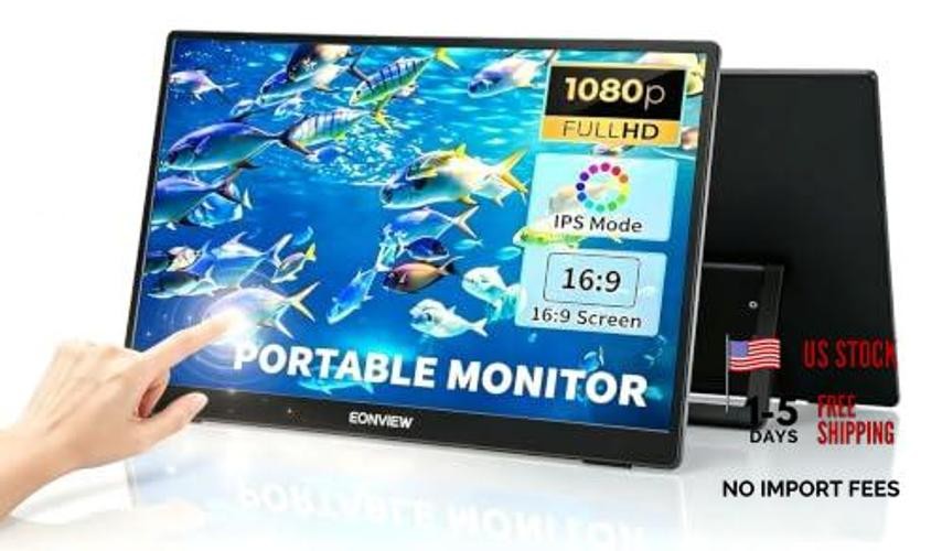 Portable Touchscreen Monitor, 14 Inch, 1080P IPS Display, Touchscreen(14 Inch)