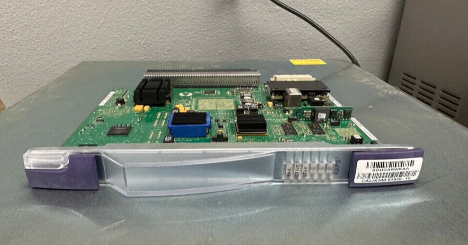 Calix 100-01930 C7 Resource and Arbitration Processor 3 RAP3 Line Card