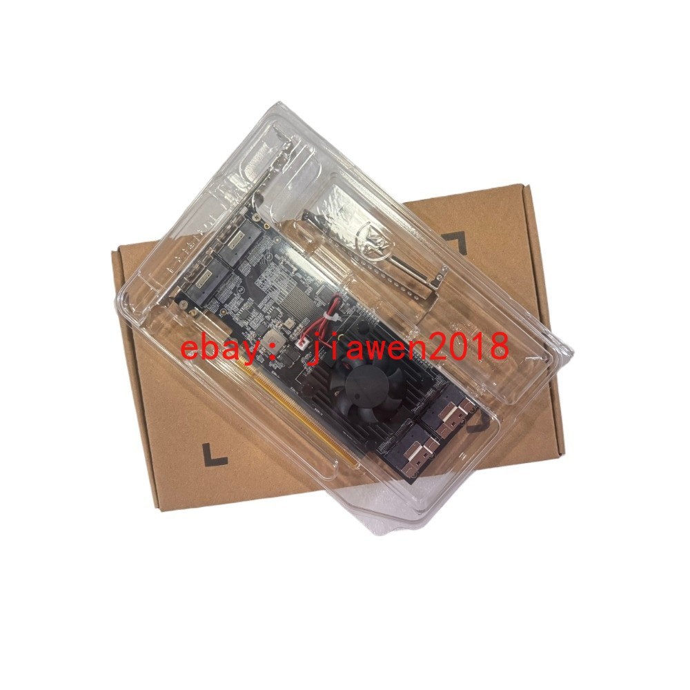 External PLX8749 Expansion Card With 4*SFF-8654 SlimSAS Direct Mode ZFS TrueNAS
