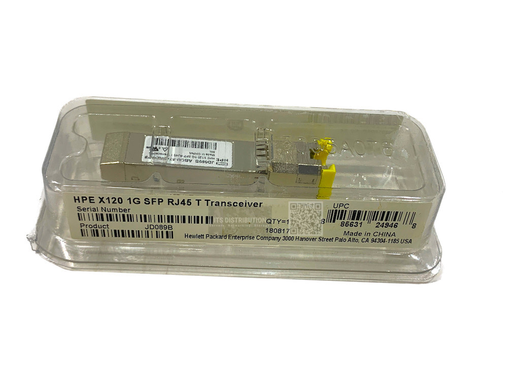 JD089B I Open Box HPE X120 1GB SFP RJ45 T Transceiver