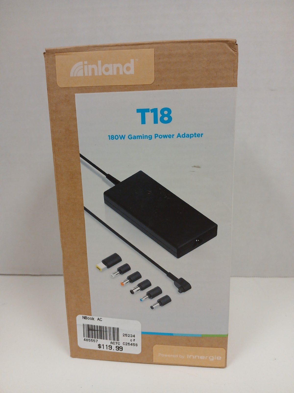 Inland T18 180W Gaming Laptop Power Adapter With 6 Adapter Tips