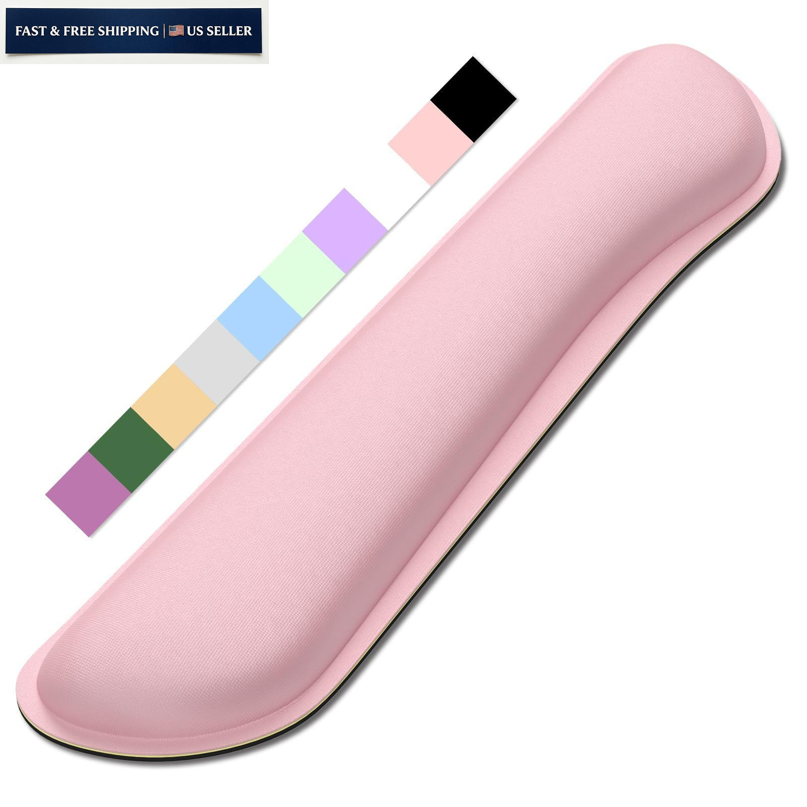 Dapesuom Enlarge Keyboard Wrist Rest, Cute Memory 17 x 3.6 x 1 inches, Pink