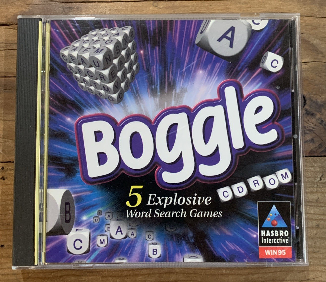 Hasbro Interactive Boggle Word Search Games for Windows 95, CD Rom
