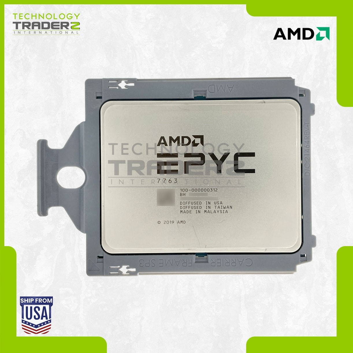 AMD EPYC 7763 64-Core 2.45GHz 256MB 280W CPU 100-000000312 **LENOVO ONLY**