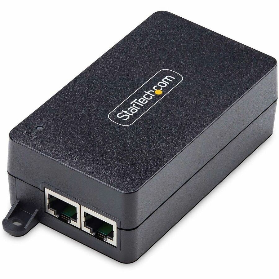 StarTech 1-Port 2.5GbE PoE+ Injector, Multi-Gigabit 10M/100M/1G/2.5G Ethernet,