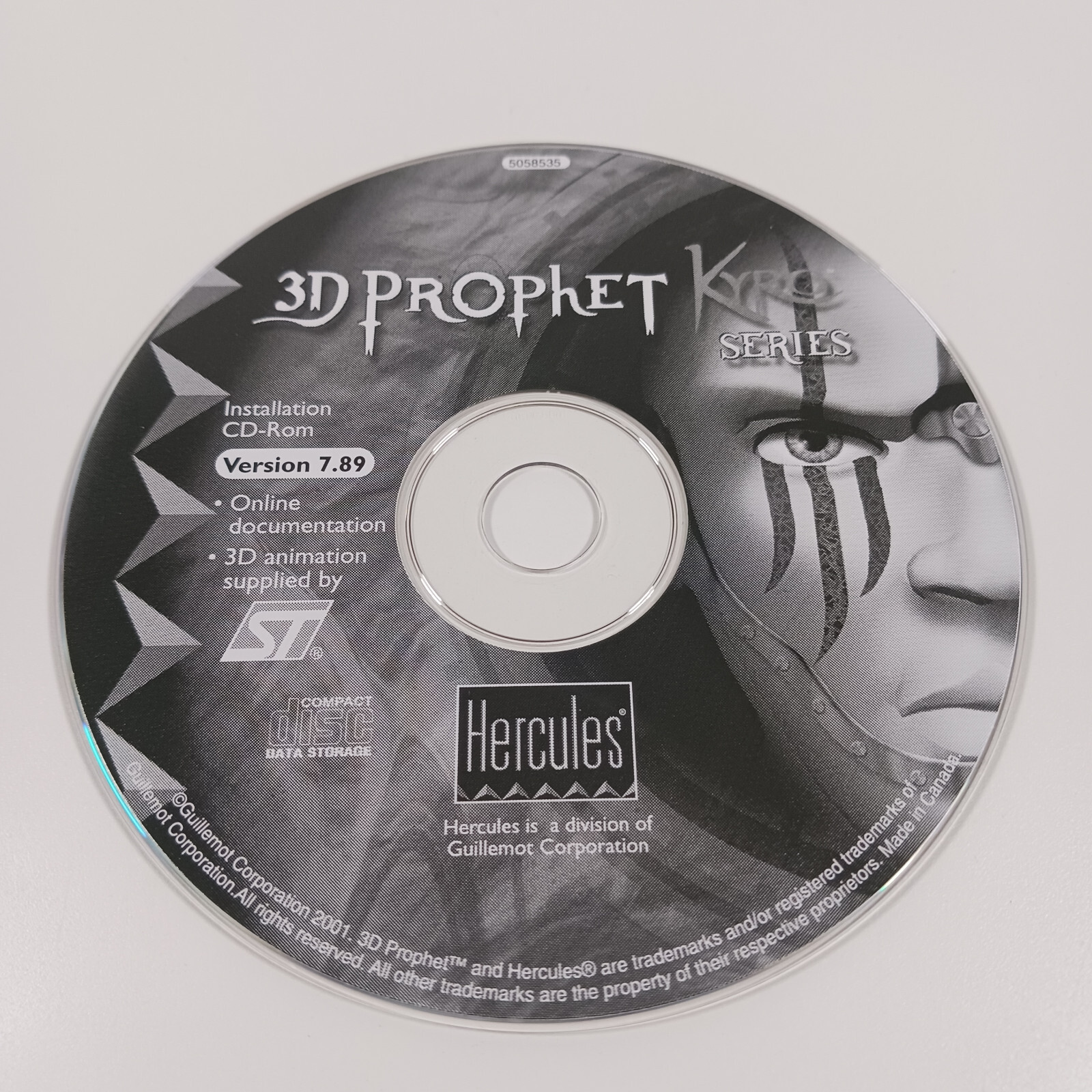 Hercules 3D Prophet Kyro Series Installation CD-Rom Version 7.89