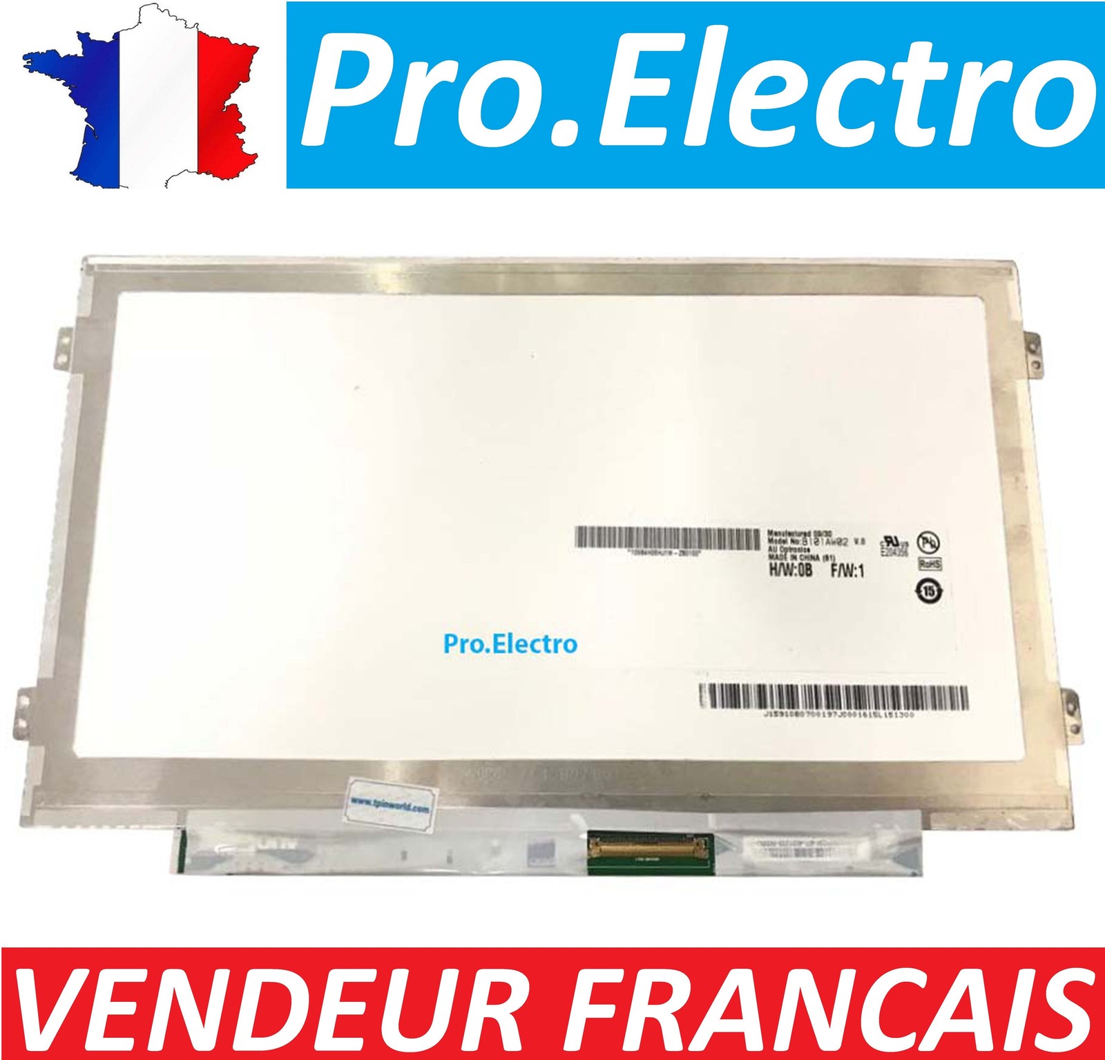 PRO ELECTRO LCD Dalle Screen 10.1 Inch LED Slim 40 Pin B101AW02 V.0