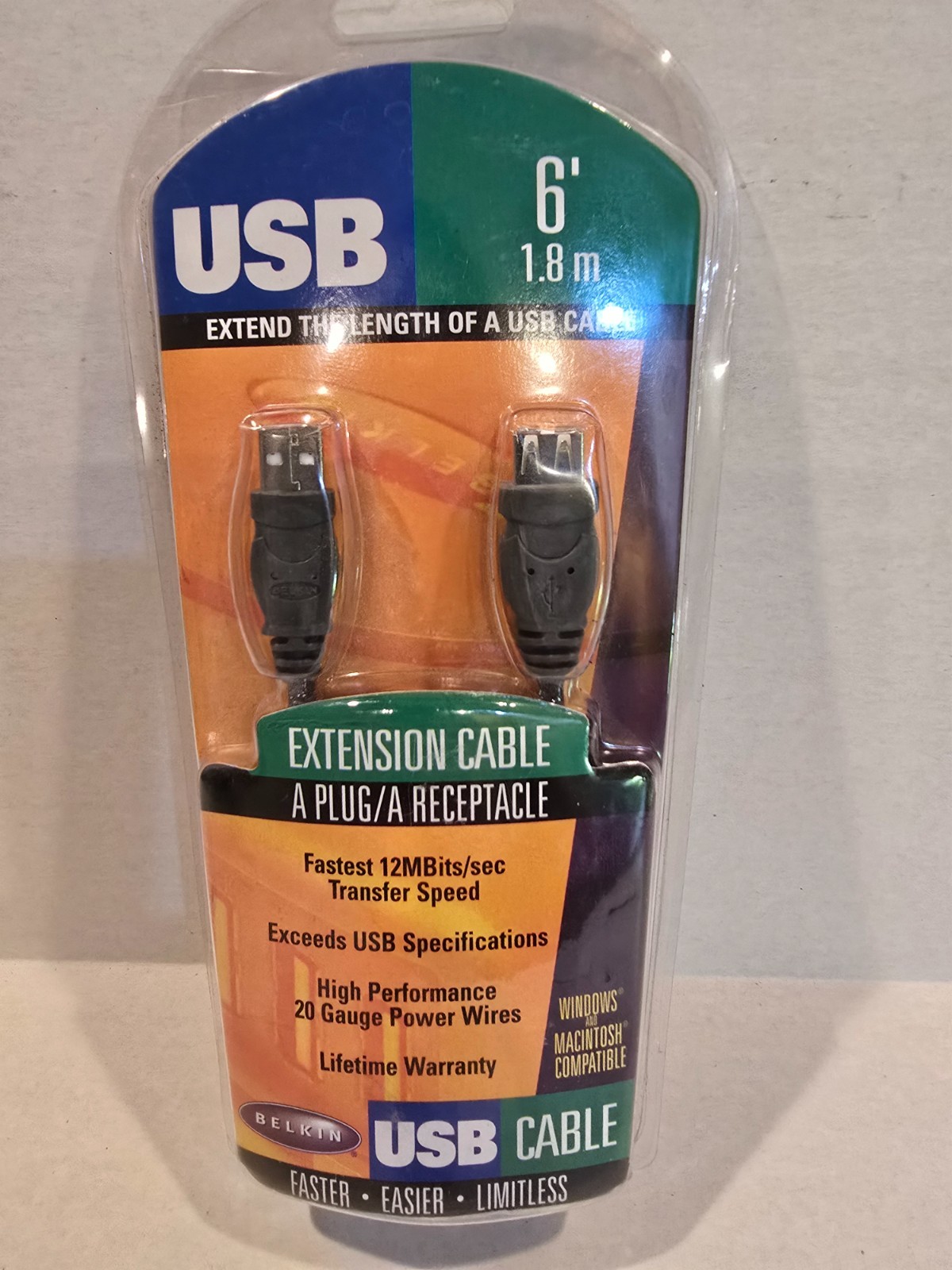 USB Cable 6 foot Belkin Pro Series NEW in box