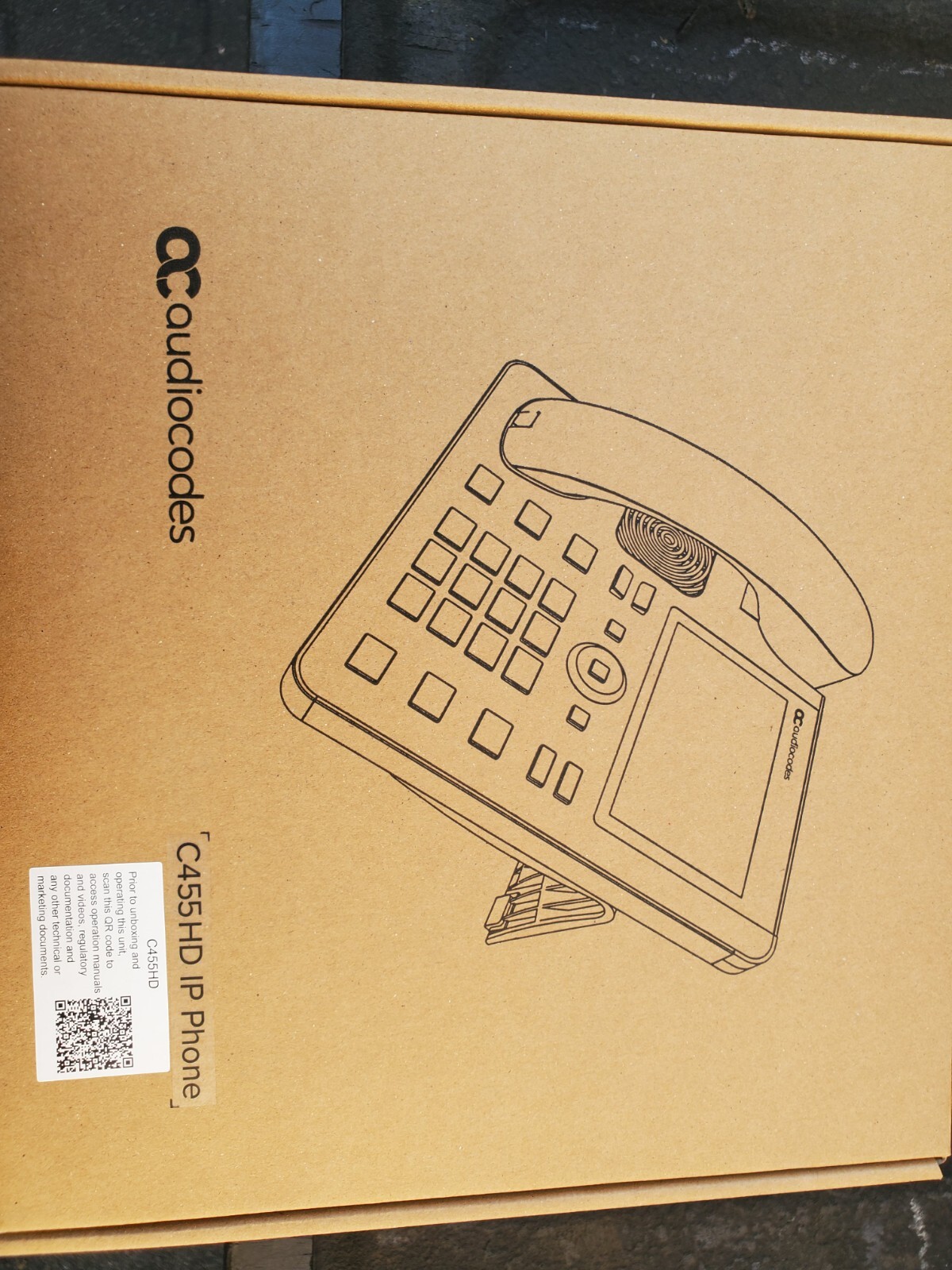 AudioCodes - TEAMS-C455HD - AudioCodes C455HD IP Phone - Corded - Corded - Wall