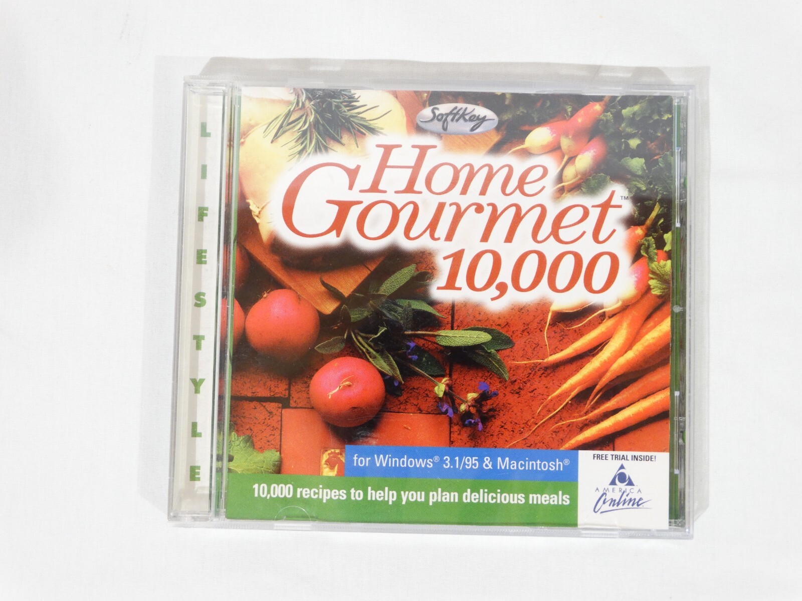 Vintage 1997 Home Gourmet 10,000 Recipe Software PC Windows 3.1 Apple Macintosh