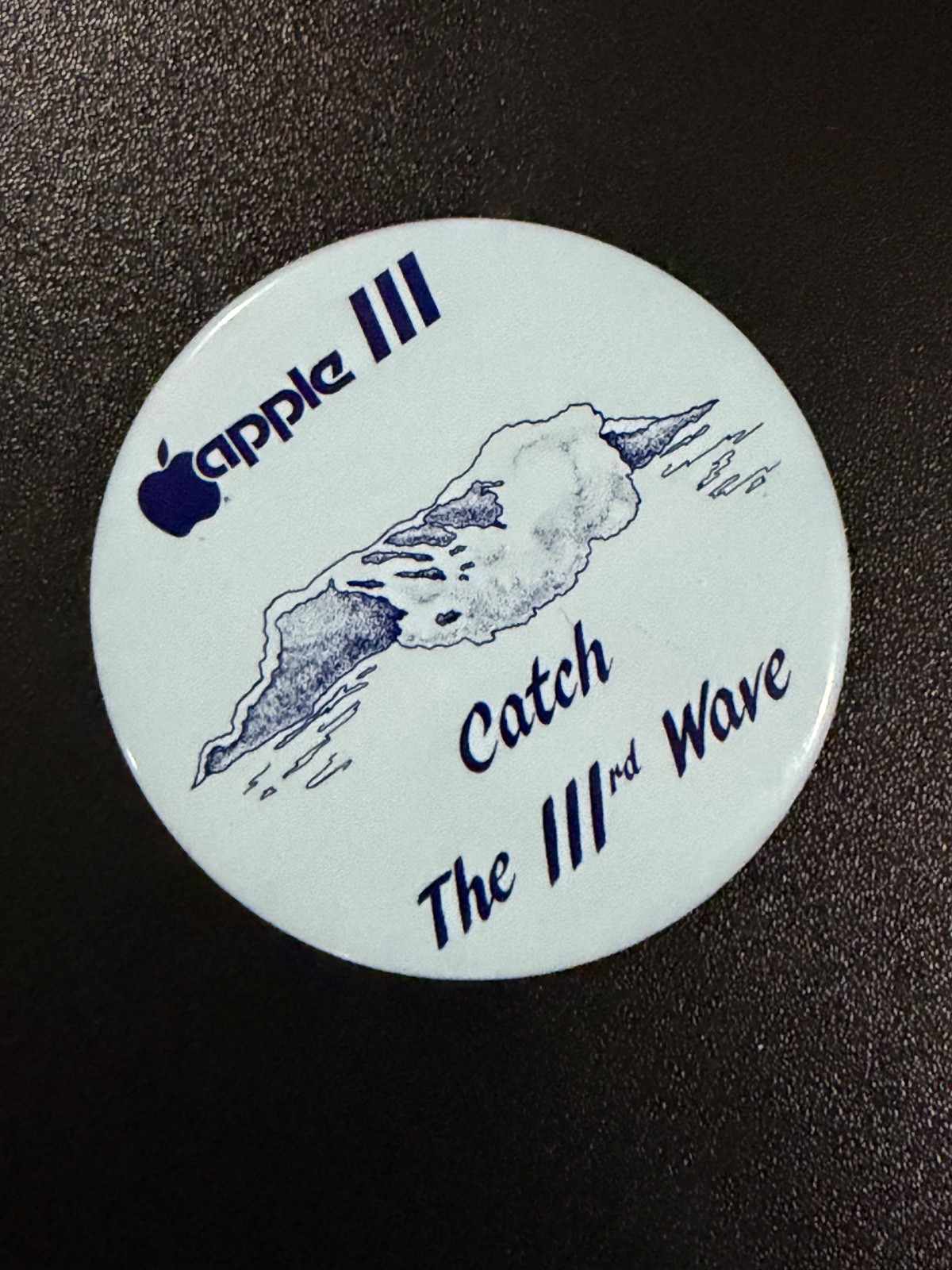 Apple III Home Computer Catch The IIIrd Wave Button