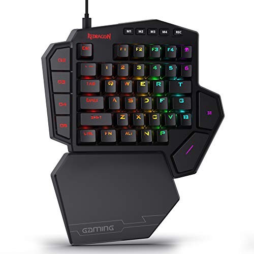 One-Handed RGB Gaming Keypad 42-Key Wired Tactical