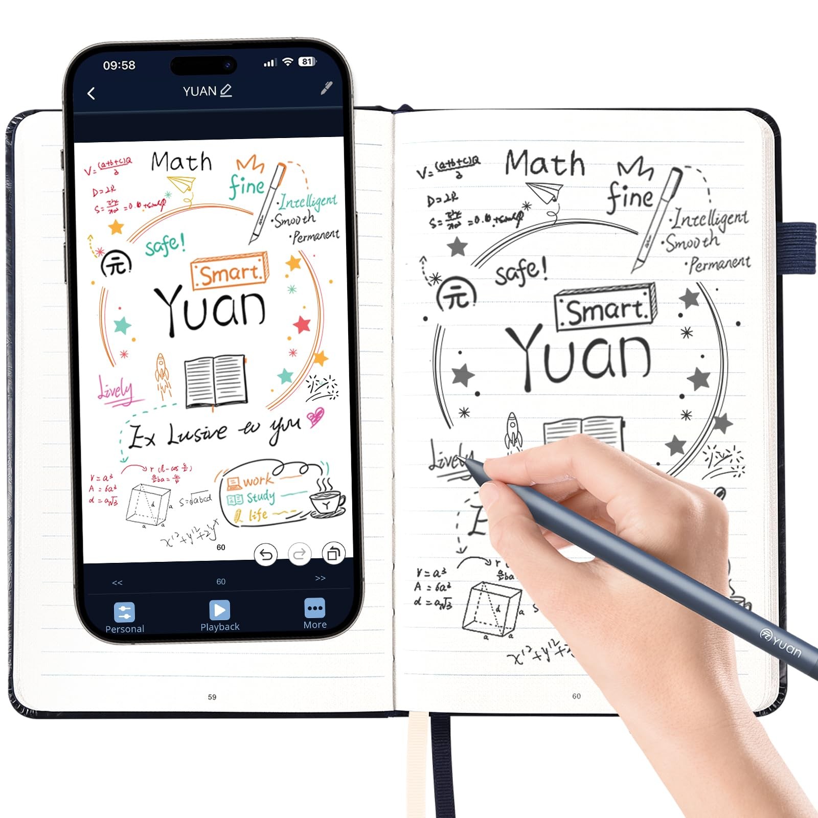 Smart Digital Notebook with Digitize Smart Pen Real-Time & Offline Sync